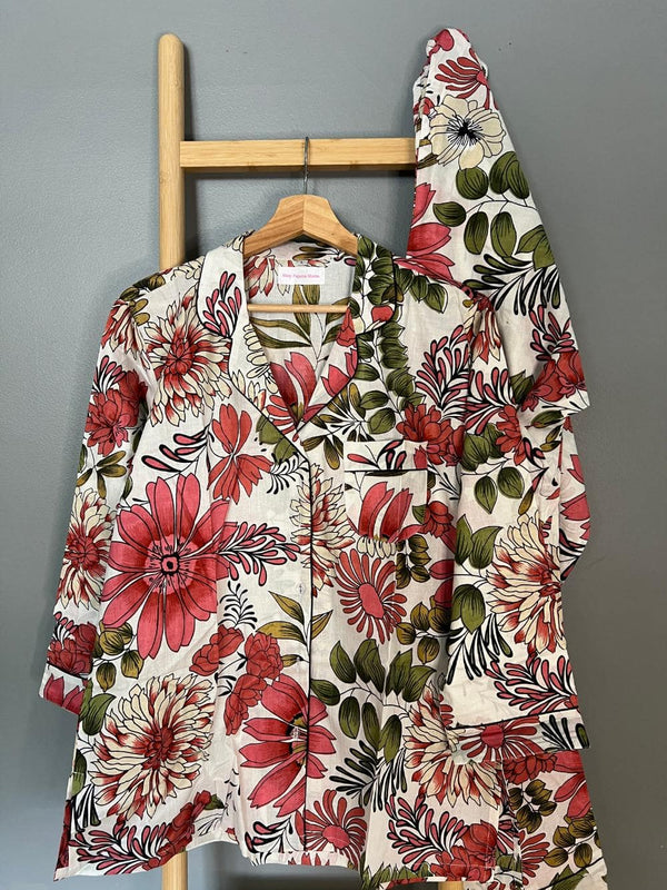 100% Cotton Long Pajama Set