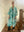 100% Cotton Long Robe in In the Wild (teal)