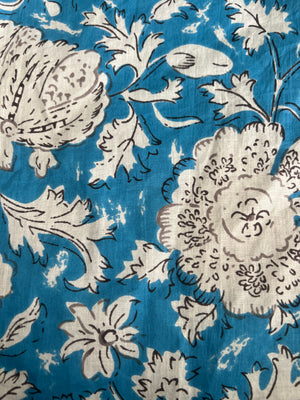 100% Cotton Long Robe in Seuss (Blue)