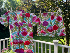 100% Cotton Shorty Pajama Set in Agave (multi)