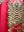 100% Cotton Shorty Pajama Set in Tibetan Tiger (Crimson)