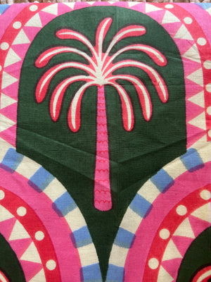 100% Cotton Shorty Pajama Set in Funky Fronds (green)