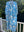100% Cotton Long Robe in Seuss (Blue)
