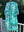 100% Cotton Long Robe in In the Wild (teal)