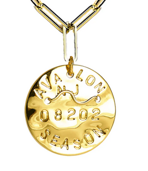 18kt Gold Plated Beach Tag Necklace